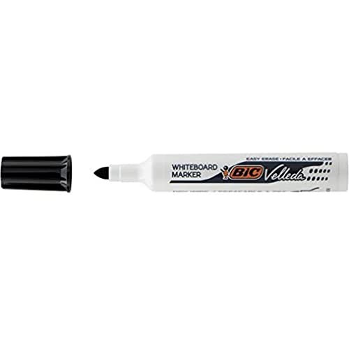 Bic 943031 Whiteboard-Marker Velleda 1711, Rundspitze, schwarz von BIC