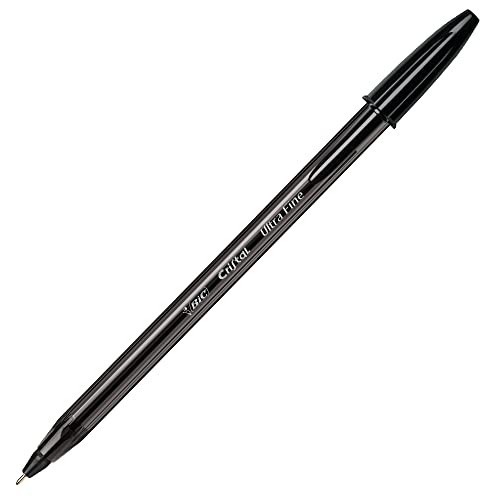 BIC 992603 Cristal Exact Kugelschreiber mit dünner Spitze(0,7mm)–Schwarz,20erBox von BIC