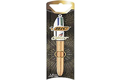 BIC Kugelschreiber 4 Farben Gold Blister 1 Stück von BIC