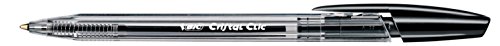 BIC Kugelschreiber BIC® Cristal® Clic, Druckmechanik, 0,32 mm, schwarz von BIC