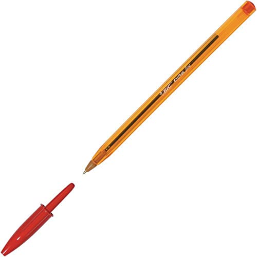 BIC 872720 Kugelschreiber Cristal Original fine (mit Kappe, 0.3 mm) Schachtel à 50 Stück, rot von BIC