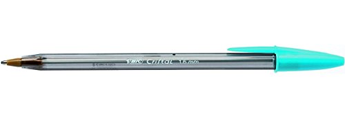 BIC Kugelschreiber Crystal Fun 1,6, breite Spitze, Türkis, 10 Stück von BIC