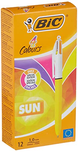 Bic Sun Kugelschreiber, 4 Farben, 12 Stück von BIC