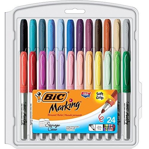 Bic Mark-It Fine Point Permanent Markers 24/Pkg-Assorted Colors von BIC