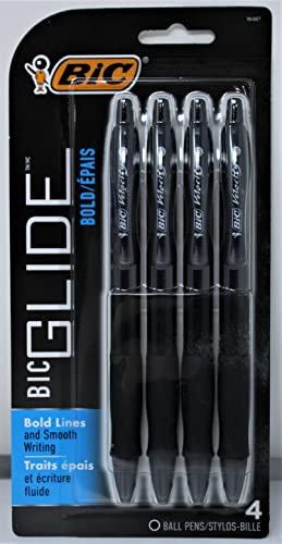 Bic Vlgbp41-Blk Velocity Kugelschreiber, Schwarz, 4 Stück von BIC