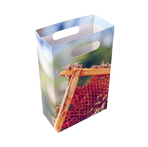 3x Geschenktüten für Honiggläser Gläser mit Bienenmotiv Geschenktüte Verpackung, Biene + Rähmchen von BIENE24.DE