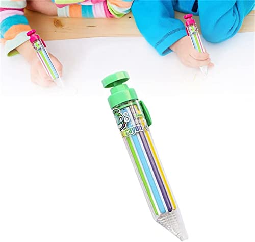 2022 New 8 in 1 Multicolor Crayons Pens Retractable Crayons Pens Transparent Barrel Oil Pastel Colored Pencil DIY Replaceable Oil Pastel Graffiti Tool for Drawing Learning and Art Class von BIERDAN