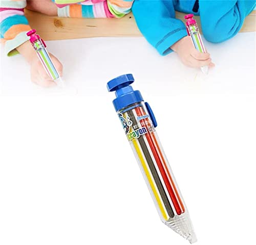 2022 New 8 in 1 Multicolor Crayons Pens Retractable Crayons Pens Transparent Barrel Oil Pastel Colored Pencil DIY Replaceable Oil Pastel Graffiti Tool for Drawing Learning and Art Class von BIERDAN