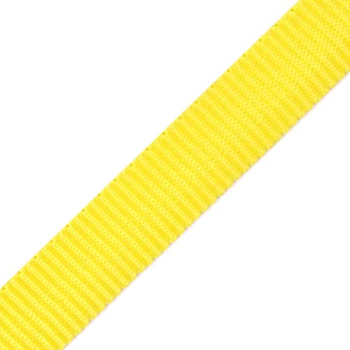 BIG-SAM - 10530 - Gurtband aus Polypropylen - 15mm Breite - 1, 5 oder 10 Meter - Auswahl aus 16 Farben (1 Meter, Gelb) von BIG-SAM