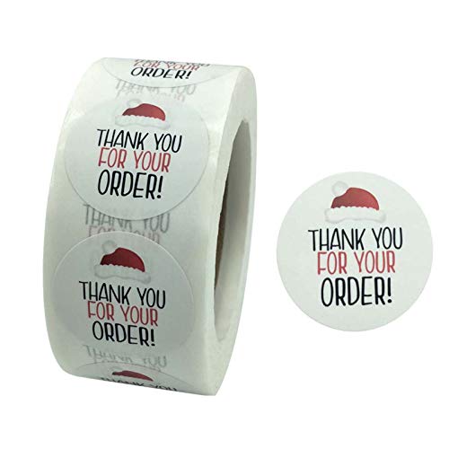 1 Rolle "Thank You for Your Order" Drucketiketten-Aufkleber, Basteln pro Rolle, Schreibwaren, selbstklebende Versiegelung, Backpapier-Aufkleber von BIGULA