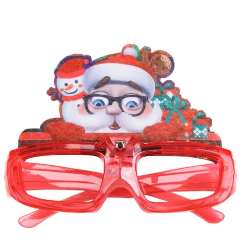 BIGULA Brille für Weihnachten, Neujahr, Karneval, Erwachsene, Teenager, Kinder, Weihnachtsgeschenke, Weihnachtsfeier, Fotografieren von BIGULA