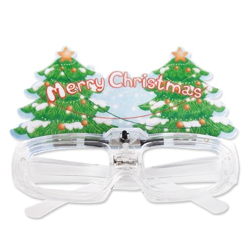 BIGULA Brille für Weihnachten, Neujahr, Karneval, Erwachsene, Teenager, Kinder, Weihnachtsgeschenke, Weihnachtsfeier, Fotografieren von BIGULA