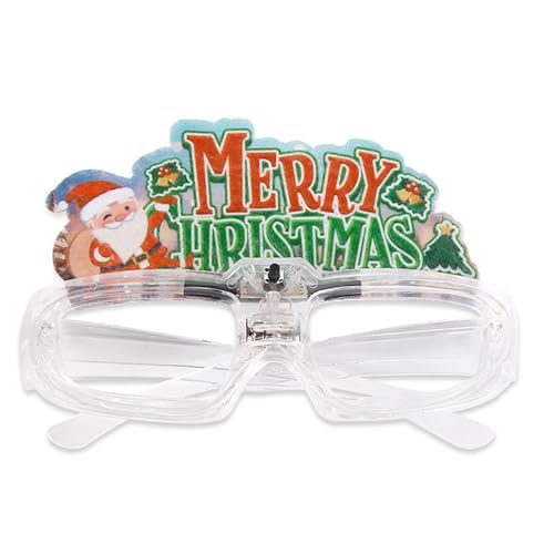 BIGULA Brille für Weihnachten, Neujahr, Karneval, Erwachsene, Teenager, Kinder, Weihnachtsgeschenke, Weihnachtsfeier, Fotografieren von BIGULA