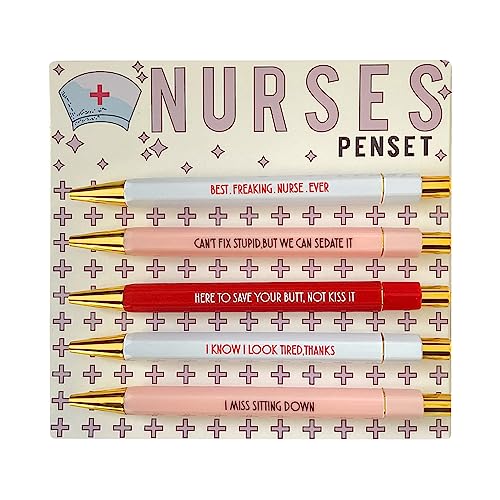 Nurses Pen Set 5Pcs Funny Nurses Pens Set Fun Nurse Pens Kugelschreiber Lehrer Kugelschreiber für Krankenschwestern Wertschätzung von BIGULA