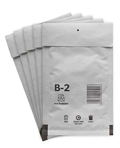 30 Versandtaschen Luftpolsterumschläge haftklebend Luftpolsterversandtaschen Luftpolstertaschen Gr. B/2 B2 weiß (135mm x 225 mm) Umschläge gepolstert Polsterumschlag Taschen von BIGtec