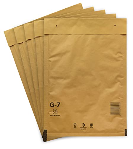 40 Versandtaschen Luftpolsterumschläge haftklebend Luftpolsterversandtaschen Luftpolstertaschen Gr. G/7 G7 braun (250mm x 350 mm) Umschläge gepolstert Polsterumschlag Taschen von BIGtec