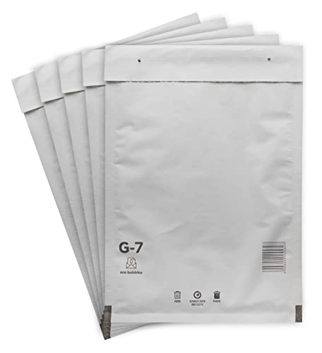400 Versandtaschen Luftpolsterumschläge haftklebend Luftpolsterversandtaschen Luftpolstertaschen Gr. G/7 G7 weiß (250mm x 350 mm) Umschläge gepolstert Polsterumschlag Taschen von BIGtec