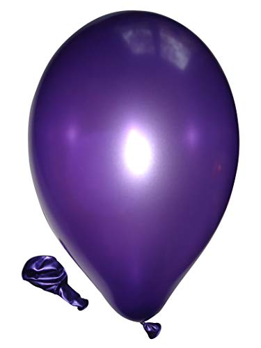 Belbal 50 Luftballons metallic violett Premiumqualität Ø ca. 27cm B85 (Standardgröße) von BIIOONES