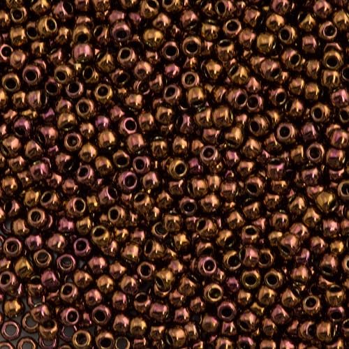 10 gramm TOHO Round Rocailles Seed Beads Japan 11/0 (2.2 mm) Olympic Bronze 224 von BIJOUX COMPONENTS