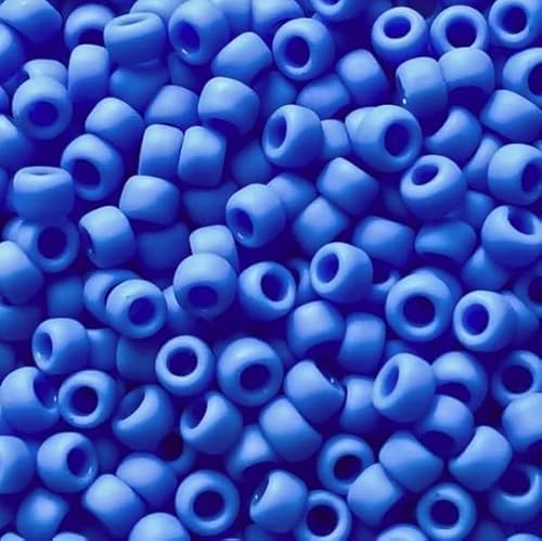 10 gramm TOHO Round Rocailles Seed Beads Japan 11/0 (2.2 mm) Opaque Frosted Periwinkle 48LF von BIJOUX COMPONENTS