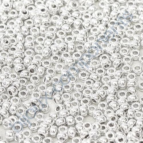 10 gramm TOHO Round Rocailles Seed Beads Japan 11/0 (2.2 mm) Sterling Silver Coated STERLING SILVER von BIJOUX COMPONENTS