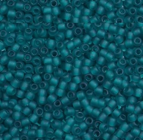 10g Toho Rocailles Samen Perlen transparent gefrostete blaugrüne, 11/0 (2.2 mm) (Transparent Frosted Teal) von BIJOUX COMPONENTS