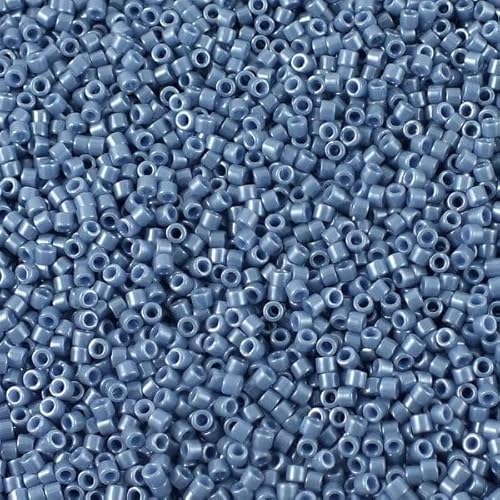 5 grams 11/0 (1.6 mm) Miyuki Delica Opaque Blueberry Luster, size1,6 mm von BIJOUX COMPONENTS