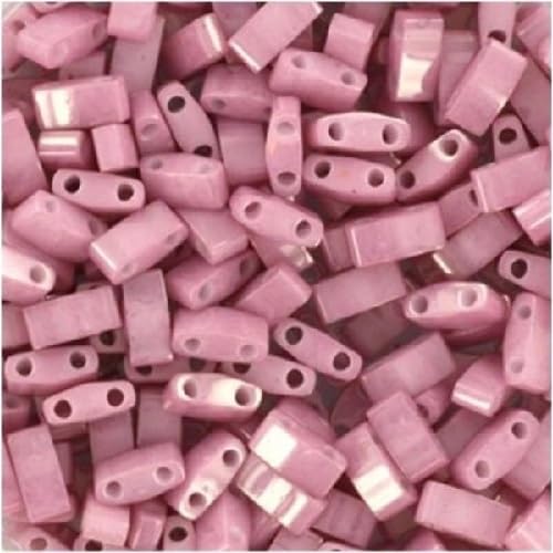 Miyuki Tila beads, Half Tila, Opaque Antique Rose Luster (HTL599), size 5x2,3 mm, 5g von BIJOUX COMPONENTS