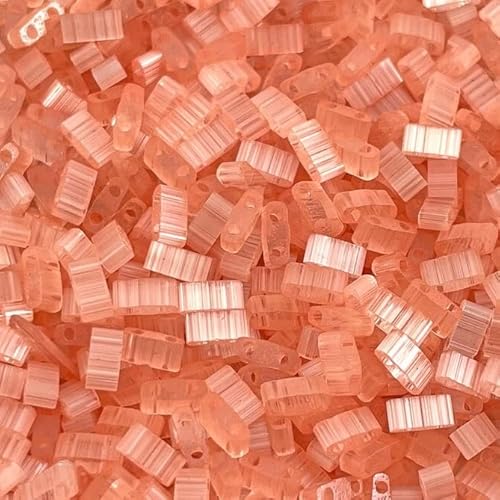 Miyuki Tila beads, Half Tila, Silk Pale Coral (HTL2556), size 5x2,3 mm, 5g von BIJOUX COMPONENTS