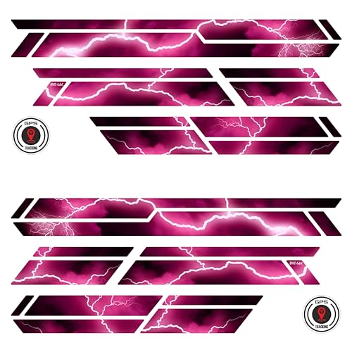 BIKE-label Fahrradrahmen Aufkleber 12-teilig XL Sticker Set E-Bike Blitz Pink X400129VE von BIKE-label