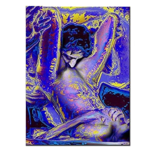 BINGDOU Pärchen Abstrakt Sexy 5D Diamond Painting Set Erwachsene, Daiments Painting Erwachsene, Stitch Diamond Painting Erwachsene Groß, Vollbohrer Diamant füR Home Wanddekoration 30x40cm von BINGDOU