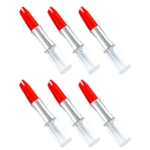 Lippenstift-Kugelschreiber, Lippenstift-Form, Schreibstift für Frauen und Mädchen, 6 Stück von BINGGA