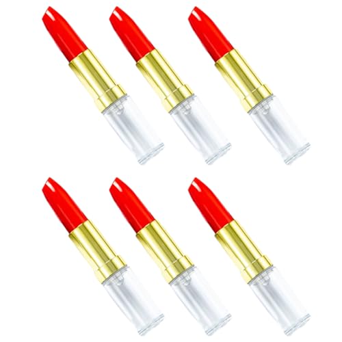 Lippenstift-Kugelschreiber, Lippenstift-Form, Schreibstift für Frauen und Mädchen, 6 Stück von BINGGA