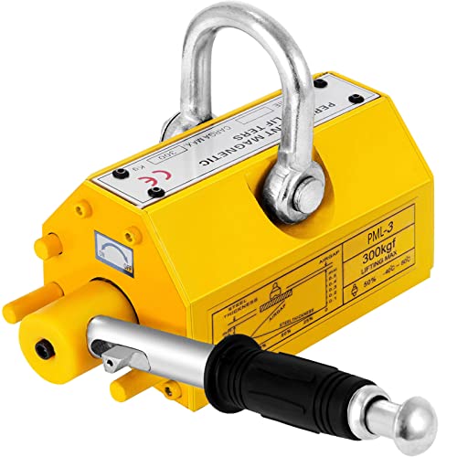 Stahl-Magnetheber 660 LB Permanenter Metall-Hebemagnet 300 KG Neodym-Magnetlift-Hebekran for die Durchführung von Stahlprojekten für Heimwerker-Anfänger von BINGNU