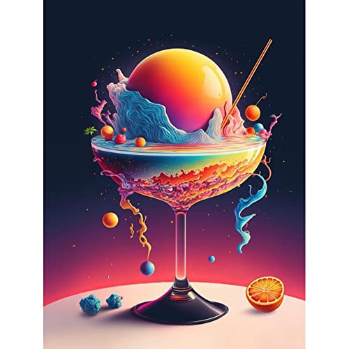 5D DIY Diamond Painting Full Drill Diamant Painting, Essen Dessert Kuchen Diamond Painting Bilder Set Stickerei Malerei Wanddeko von BIOSA