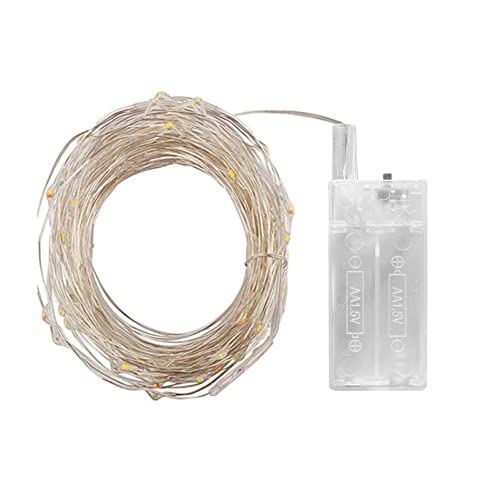 BIOSA Kupferdraht-Lichterkette, batteriebetrieben, Mini-LED-Lichterkette, PVC, IP42, wasserdicht, for Hochzeit, Weihnachten, Girlande, Party-Dekoration von BIOSA