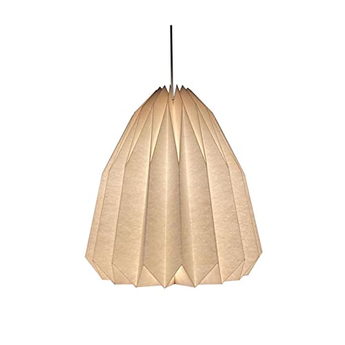 Origami Design Papier Lampenschirm, Nordische Kreativpapier Lampenschirm Deko Papier Laterne Deckenlampen Shade Folding Pendelleuchte Kunst Dekor von BIOSA