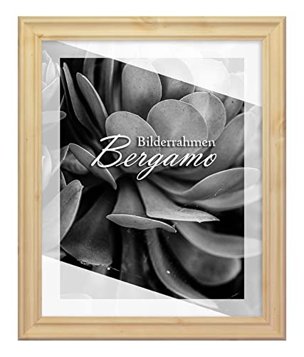 BIRAPA Bergamo Bilderrahmen vintage Holz- Optik - Bilder Rahmen 20x20 cm - Fotorahmen Glas antireflex Plexiglasscheibe - Wanddeko Fotowand Fotogeschenke von BIRAPA