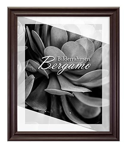 BIRAPA Bergamo Bilderrahmen vintage Holz- Optik - Bilder Rahmen 20x40cm - Fotorahmen Glas antireflex Plexiglasscheibe - Wanddeko Fotowand Fotogeschenke von BIRAPA