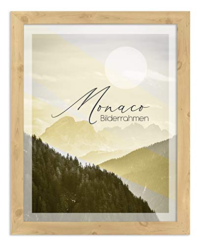 BIRAPA Monaco Bilderrahmen Holz 24x33 cm Fichte - Wechselrahmen Bilderrahmen Plexiglas - für Fotos, Bilder & Poster von BIRAPA