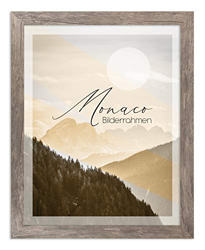 BIRAPA Monaco Bilderrahmen Holz 29,7x42 cm (DIN A3) Apfel - Wechselrahmen Bilderrahmen Plexiglas - für Fotos, Bilder & Poster von BIRAPA