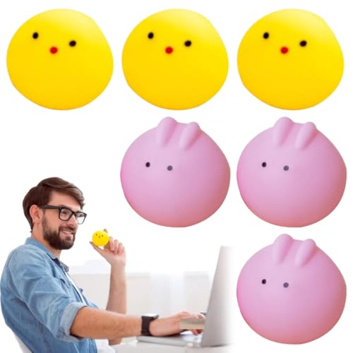 BIRLOZA twoonto Mini Squishy Pack Soft Mochi Squishy Toys 40 Pcs Moji Fidget Toy, Kawaii Tier Squishies Partytüten Füllstoff Stressabbau Spielzeug für Kinder Erwachsene Weihnachten Geburtstagsgeschenk von BIRLOZA