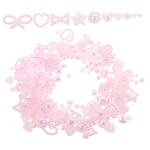 BIUDECO 1 Nail-Art-Zubehör nail decoration nageldesign Nagelverschönerung nail charms maniküre zubehör nailkndy Frauen Nagel Charms süße Nagelanhänger Nageldekore für Frauen Harz Rosa von BIUDECO