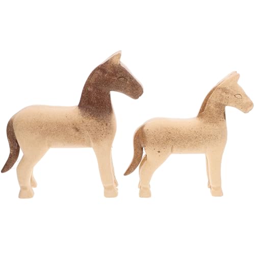 BIUDECO Satz Von Holz Tier Figuren Blank Ornamente für Malerei Home Office Zebra Skulptur Anspruchsvolle Schnitzereien von BIUDECO