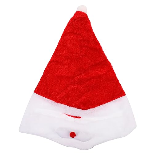 BIUDECO 1Stk Weihnachts mann Hut Schneehelmabdeckung Helm wasserdichte Abdeckung Helmet decoration for Christmas Helmet accessory for Christmas Helmmütze Helmschutz Helmüberzug Samt rot von BIUDECO