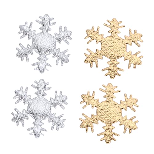 BIUDECO 200 Stück Schneeflocken Weihnachtskonfetti 3D Stoffkonfetti Weihnachtskonfetti Foto Requisite Weihnachtsbaumschmuck Weihnachtskonfetti Layout Schneeflockenstreusel von BIUDECO