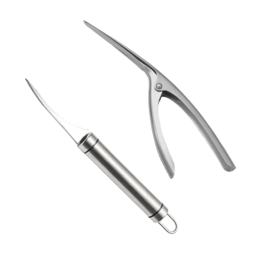 BIUDECO Edelstahl Shrimp Peeler Set 2 Teiliges Set Für üheloses Garnelenputzen Langlebige Reinigungswerkzeuge Für Garnelen Und Krustentiere Rostfrei Und Hygienisch von BIUDECO