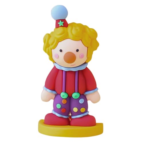 BIUDECO Kleiner Clown Miniatur Lustige Tischdekoration Für Gartenlandschaften Ideal Für Sandkasten Und Blumenpotte Perfektes Deko Element Für Partys Und Kuchen von BIUDECO