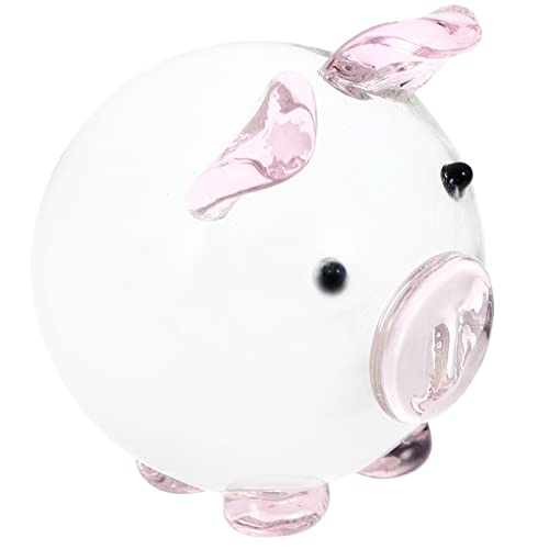 BIUDECO Kristall-Schweinchen-Ornament Tischdekorationen Auto-Armaturenbrett-Dekoration bürodeko büro Dekoration tortendeko Einschulung Desktop-Ornament Tischdekoration für Zuhause Rosa von BIUDECO