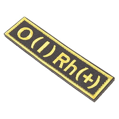 BIUDECO Militärischer o Kleidung Identifikationspflaster Faltbare Arm Aluminiumstangen Patch als Ersatz Blutgruppen Positive Plakette Blutpflaster Jeansflicken Reparaturflicken von BIUDECO